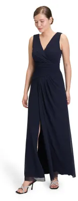 Produktbild von Vera Mont Damen Abendkleid mit V-Ausschnitt 38, Night Sky