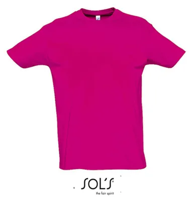 Image de SOLs 11500 | Imperial T-Shirt Hommes Unie - Couleur : Fuchsia - Taille : XL