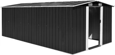 Immagine prodotto di vidaXL Capanno per attrezzi 257x489x181 cm metallo antracite