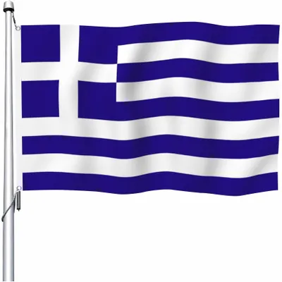 Griechenland Flagge 4x6ft doppelseitig, 120x180 cm, Polyester
