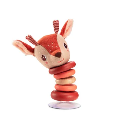 Produktbild von Lilliputiens Rassel Stella mit Saugnapf - Holz Babyspielzeug