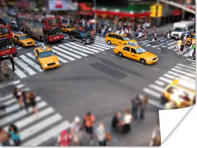 Produktbild von MuchoWow® Poster New York - Amerika - Taxi 160x120 cm - Foto Plakat