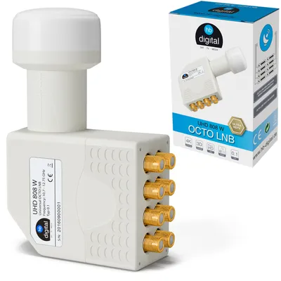 Produktbild von HB-DIGITAL UHD 808 W Octo LNB "WEISS"