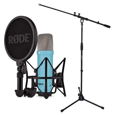 Obrázek produktu pro Mikrofon Rode NT1 Signature Blue Modrý se stojanem