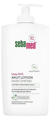 Produktbild von Sebamed Urea 10% Akut Lotion Parfümfrei extrem trockene Haut 400 ml, spendet 72