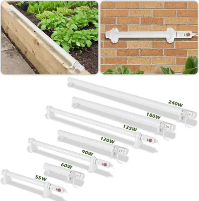 Produktbild von Izrielar Elektrische Gewächshausheizung 135W Heizstab Stabheizung für Gewächshäuser Frostwächter 105 cm IP44