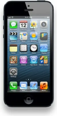 Produktbild von Apple iPhone 5 16 GB schwarz und graphit