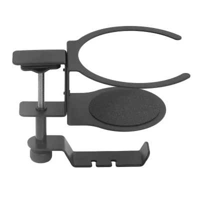 Image de Support pour casque d'écoute,Support pour casque d'écoute,Support pour casque d'écoute avec support de gobelet,Support pour casque d'écoute avec support de gobelet,Support universel 2 en 1 pour casque d'écoute,Support pour casque d'écoute