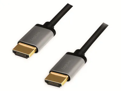 Image de LOGILINK LogiLink CHA0101 HDMI cable 2 m HDMI Type A (Standard) Black, Grey