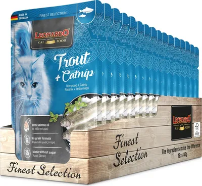 Produktbild von LEONARDO Forelle + Catnip 16x 85g