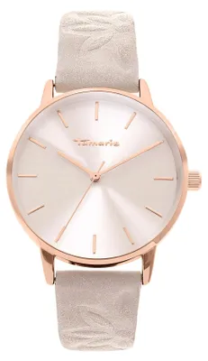 Immagine prodotto di Orologio da polso Tamaris da donna con cinturino in pelle – Orologio da polso rotondo e semplice, diametro 36 mm