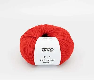 Obrázek produktu pro Peruánská vysokohorská vlna Gabo, 100% Scarlet, měkká a odolná