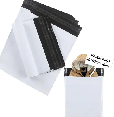 Image de Sacs d'expédition de 50 x 65 cm, opaques, lot de 10, pour l'expédition de vêtements