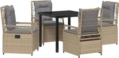 Image de Ensemble de salle à manger pour jardin 5 pcs
