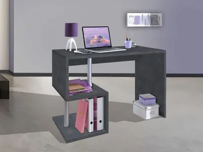 Obrázek produktu pro Schreibtisch >Esse Angolo< (BxHxT: 100x77,5x50 cm) in Schiefer