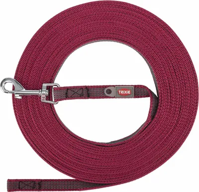 Produktbild von TRIXIE Schleppleine, gummiert - sangria - 5 m/15 mm