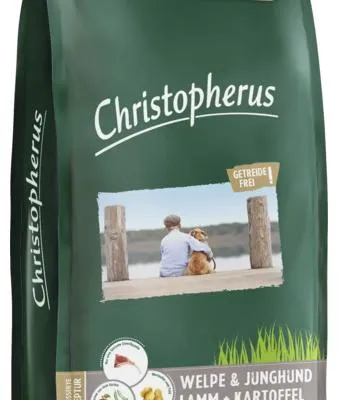 Produktbild von Christopherus Getreidefrei Welpe & Junghund mit Lamm & Kartoffel 4kg