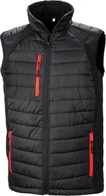 Produktbild von Result Core Baumwolle Classics-30.238X Hybrid Gilet Compass Gr. L black/red