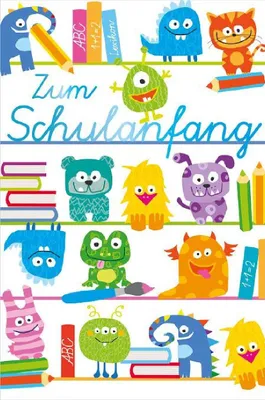 Produktbild von ARTEBENE Karte Schulanfang Kids mit Umschlag