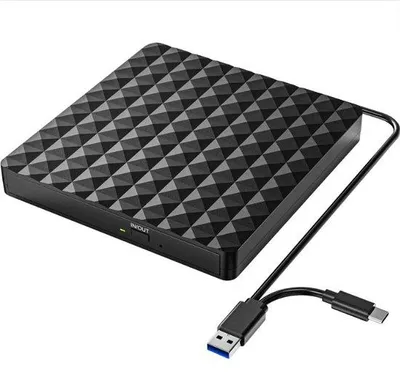 Image de Lecteur DVD externe haute vitesse pour ordinateurs portables - Lecteur DVD portable à fonctionnement silencieux