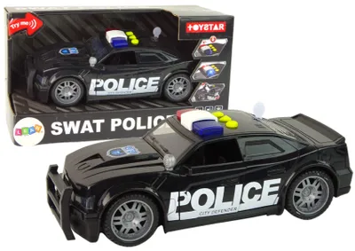 Produktbild von Auto Polizei 1:14 Lichter Klingt Schwarz