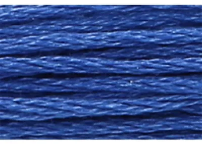 Image de Fil à tricoter Anchor Sticktwist, 8 mètres, bleu cobalt, en coton, couleur 147, 6 brins