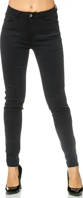 Produktbild von Elara Damen Stretch Hose Skinny Jeans Elastisch G09 Black 44 (2XL)