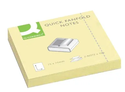 Produktbild von Qconnect Haftnotizen Z-Quick Notes - 75 x 75mm 1 Block 100 Blatt