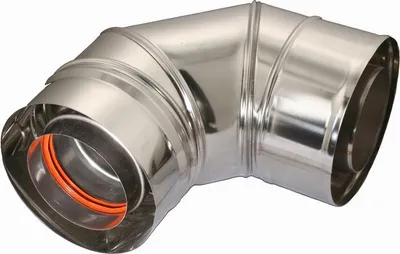 Obrázek produktu pro 90stupňové koleno DN 60/100 vzduch/spalinové kondenzační pro kondenzační/turbo kotle