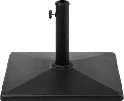 Produktbild von BELIANI Sonnenschirmständer Schwarz Beton 50 x 50 cm Schirmfuß eckig Garten Balkon modern