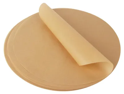 Produktbild von 200 Blatt Backpapier für Heißluftfritteusen, runde Backpapier-Ausschnitte mit 30 cm Durchmesser, antihaftbeschichtetes Backpapier, rundes Grillpapier, hitzebeständig zum Braten in der Pfanne, Grillen, für Pizza, Kuchen, Backofen und Heißluftfritteuse.