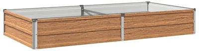 Immagine prodotto di Aiuola rialzata da giardino, in legno, colore marrone, dimensioni 160 x 80 x 24 cm