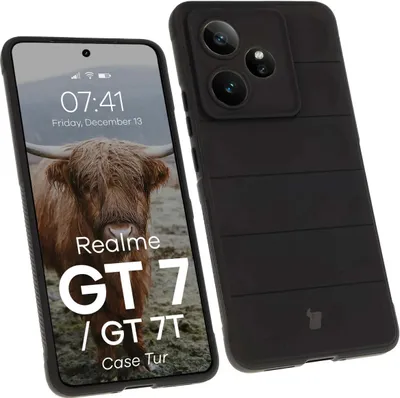 Produktbild von Mobiili tagakaas Bizon Realme GT7/7T Tur, must