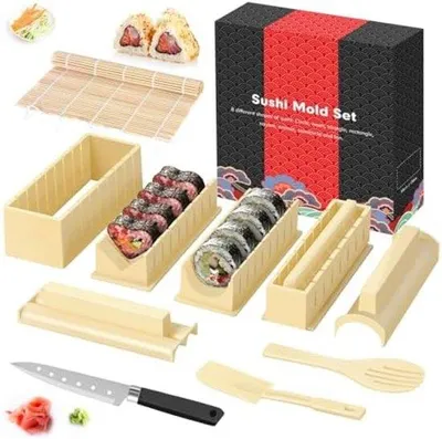 Produktbild von Sushi Zubehör Set mit Rollematte und Formen