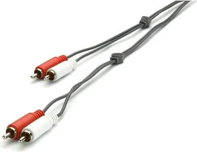 Produktbild von ViVanco™B46/00 25, 2 x RCA, Männlich, 2 x RCA, Männlich, 2,5 m, Schwarz
