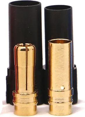 Produktbild von XT150 Hochstrom Steckverbinder Set 6mm - Farbauswahl : Schwarz Farbe: Schwarz