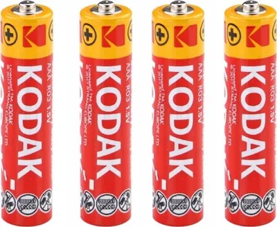 Zdjęcie produktu dla KODAK Baterie AAA (R3) Zestaw Do Zabawek 4 Sztuki