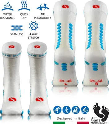 Produktbild von SESTIMI Sport Socks SKB09 – Nahtlose Sportsocken | Frottee, atmungsaktiv, anatomisch | Laufen, Fitness, Wandern | Komfort & Haltbarkeit | EU