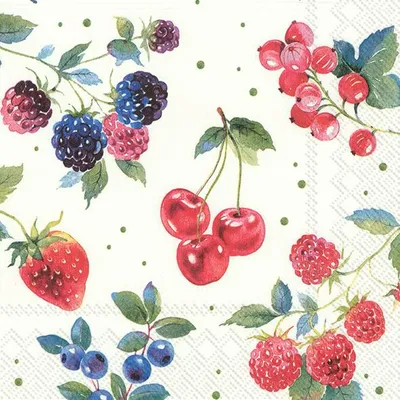 Produktbild von RED SUMMER FRUITS Lunch-Servietten L 854300