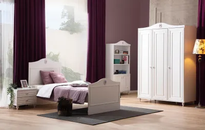 Produktbild von Design Regal Bücherschrank Bücherregal Jugendzimmer Möbel Design Weiße