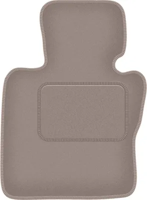 Produktbild von Fahrerfußmatte Velours beige passend für Mini Cooper F57 (2014-, Cabrio) – mit Befestigungen – passgenau