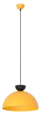 Obrázok produktu pre Závesná lampa LUNARO z oranžovej ocele s čiernymi detailmi