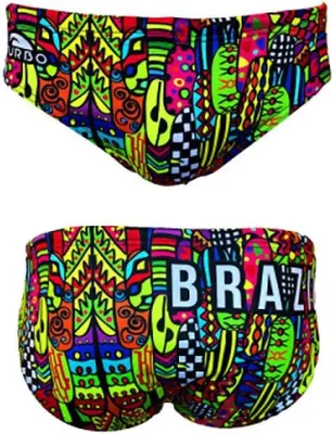 Produktbild von Turbo Fiesta Brazil Badeslip Mehrfarbig XL Herren Mehrfarbig XL