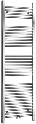 Productafbeelding van Badkamerradiator Benito - centrale aansluiting 50mm/zijwaarts - 460 W - chroom - 1500x450 mm