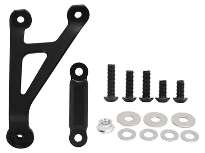 Productafbeelding van Auspuffbeugel veilige montage - CNC-Aluminium - Vibratie-demping - Geschikt voor Z 900 Z900 2017-2023 - Zwart - Duurzame prestaties - Auspuffbeugel