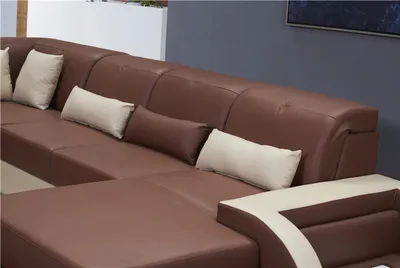 Produktbild von Wohnlandschaft U Form xxl Ecksofa Sofa Couch Polster Garnitur Leder Sofas Ecke
