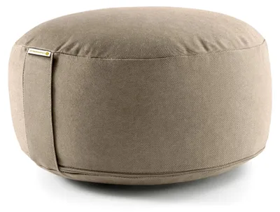 Produktbild von ® Meditationskissen mit 15 cm Sitzhöhe, Yoga Kissen mit Dinkelfüllung, Yogakissen Rund, Bodenkissen Rund, Yogakissen Meditationskissen, Yogakissen Bezug waschbar, GOTS