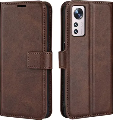 Produktbild von Xiaomi 12 Lite Hülle - Coverup Deluxe Klapphülle - Dunkelbraun