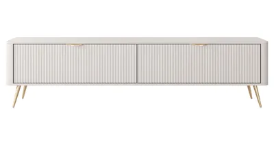 Produktbild von AX LIVING Eleganter TV Lowboard modern beige Vespasia 200 2T – 200 cm