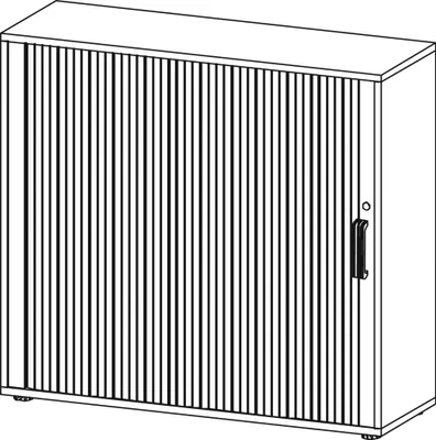 Produktbild von Rolladenschrank 1733S SG, 3 OH 120 x 40 x 110 cm (BxTxH)